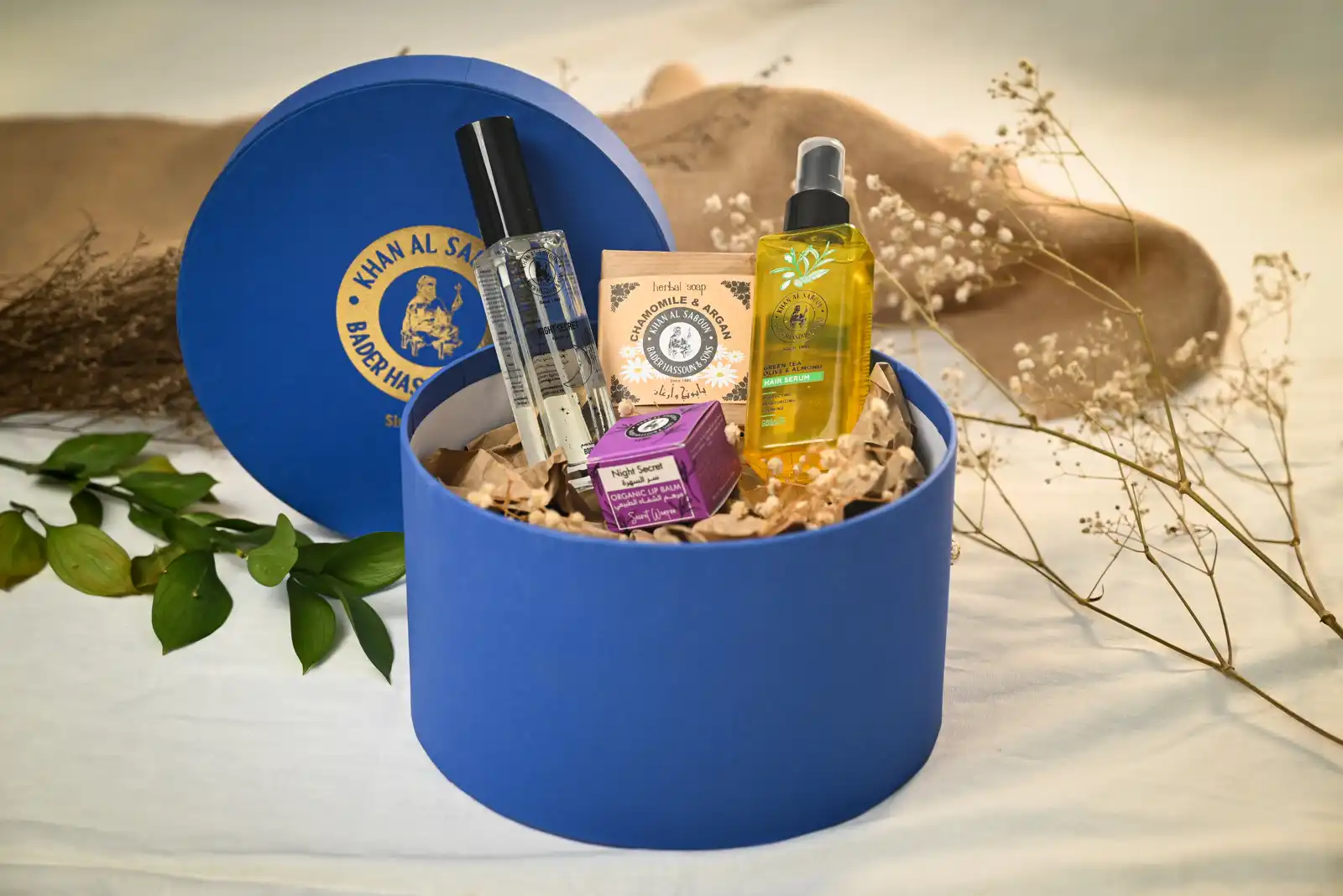 صندوق دائري متوسط – أزرق