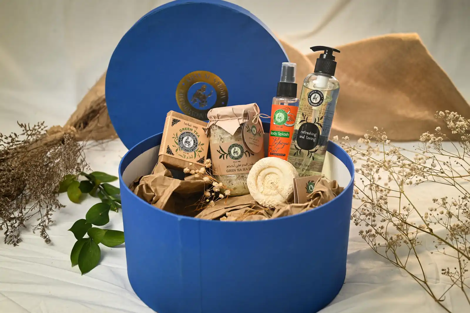 الصندوق الدائري الكبير – أزرق